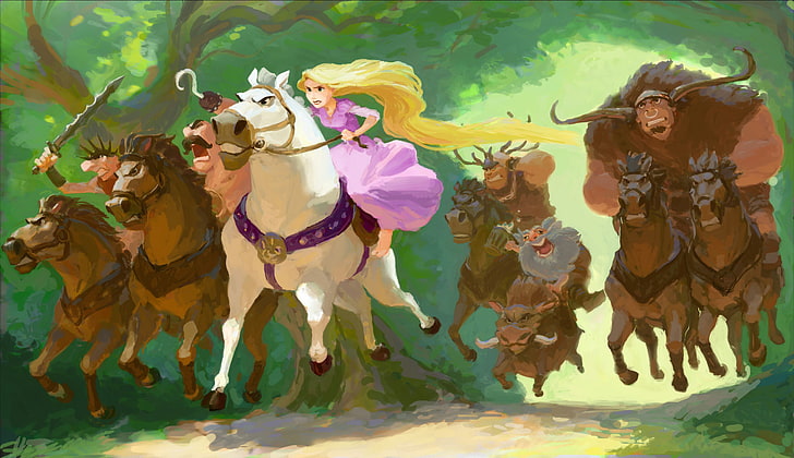 Princesa Rapunzel, art and craft, nature, art, fun Free HD Wallpaper