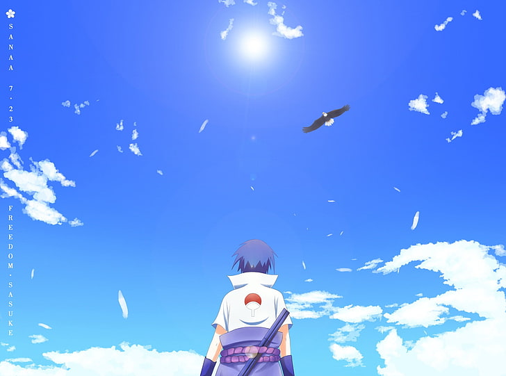 Sasuke Uchiha Shippuden, nature, outdoors, lens flare, lifestyles