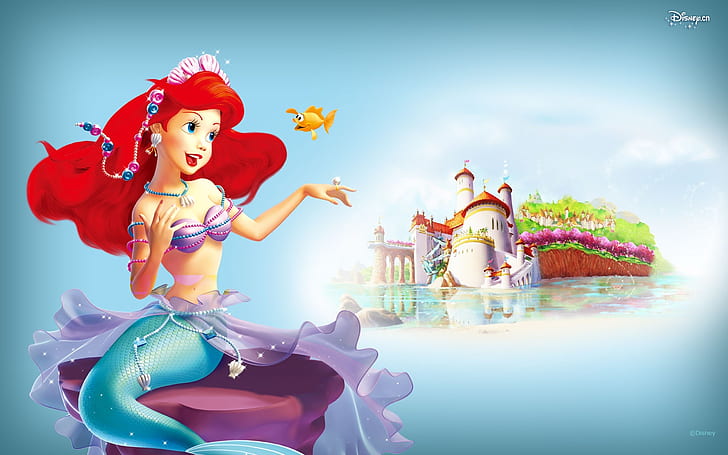 VTech Disney Princess, princess, manor, mermaid, disney Free HD Wallpaper