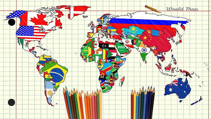 World Map, people, direction, variation, skill Free HD Wallpaper