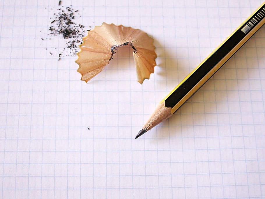 Write with Pencil, lined paper, indoors, checked pattern, publication Free HD Wallpaper