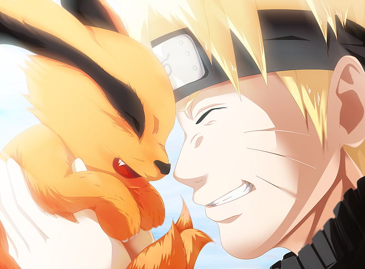 Baby Kurama Crying, cheerful, cartoon, adult, naruto uzumaki Free HD Wallpaper