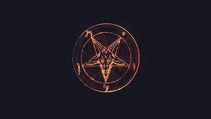 Christian Pentagram, illuminated, technology, symbol, cut out