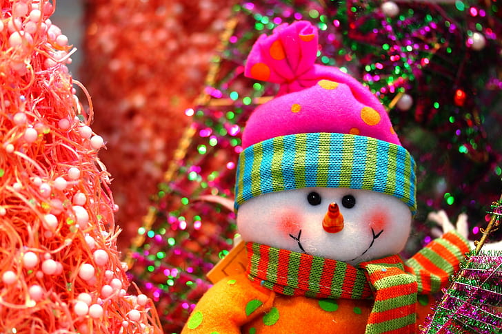 Christmas Snow Cute, happy new year, new, happy, holidays Free HD Wallpaper