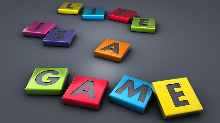 Colorful Game, directly above, indoors, quote, education Free HD Wallpaper