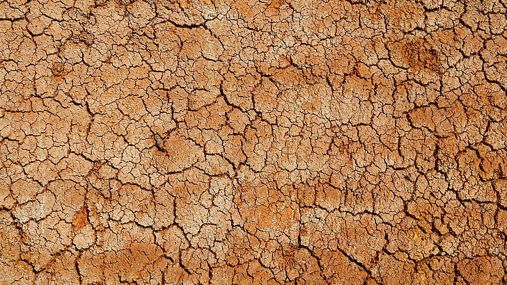 Cracked Ground Texture, retro, weathered, dirt, drought Free HD Wallpaper