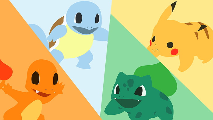 Cute Pokemon Squirtle, no people, cute, bulbasaur pokmon, happiness Free HD Wallpaper