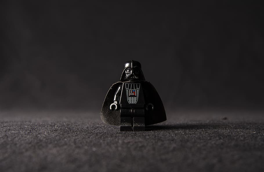 Darth Vader History, number, wars, lego minifigure, selective focus Free HD Wallpaper