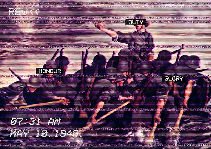 Fashwave Aesthetic, europe, vaporwave, soldier, german army Free HD Wallpaper