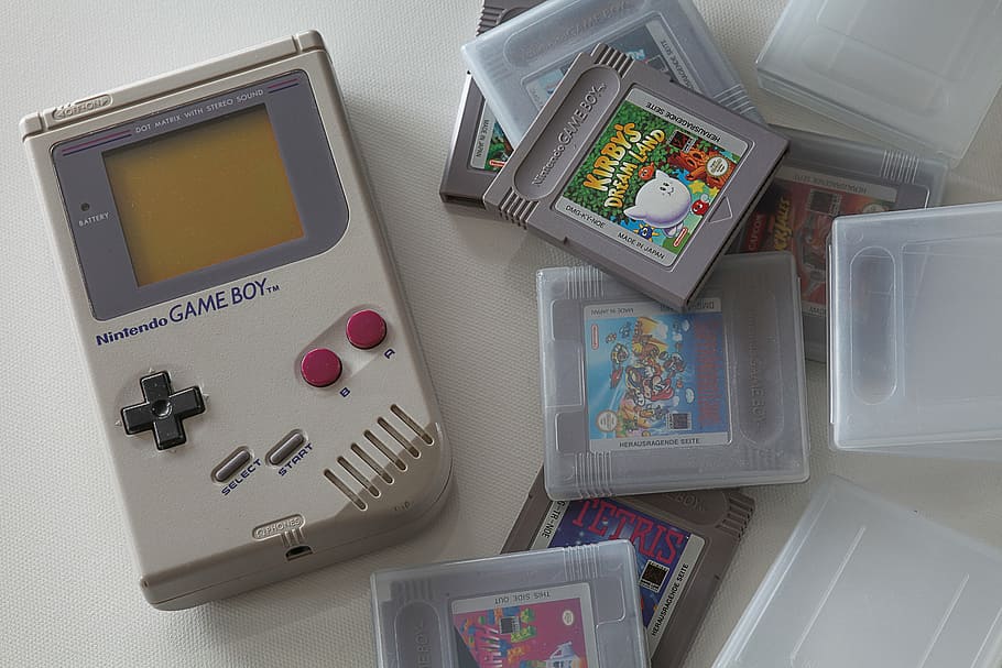 Gameboy Advance, game boy, indoors, control, computer game Free HD Wallpaper