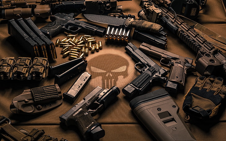 Guns and Ammo TV Show, choice, still life, law, ammo Free HD Wallpaper