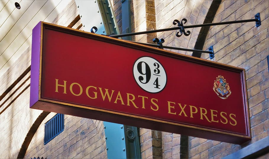 Hogwarts Logo, road, directional sign, information sign, architecture Free HD Wallpaper