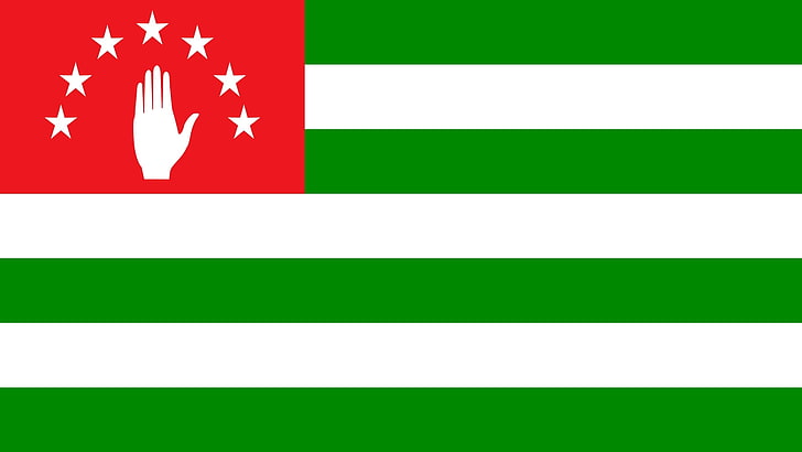 Karachay Balkar Flag, patriotism, usa, star shape, green color