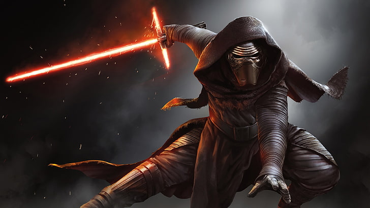 Kylo Awakens Ren Star Wars Force, low angle view, black color, men, science fiction Free HD Wallpaper