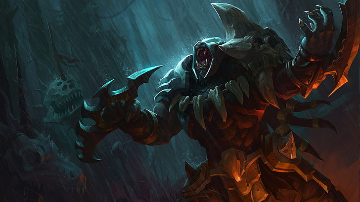 League of Legends Rengar Art, marine, water, animal wildlife, champion Free HD Wallpaper