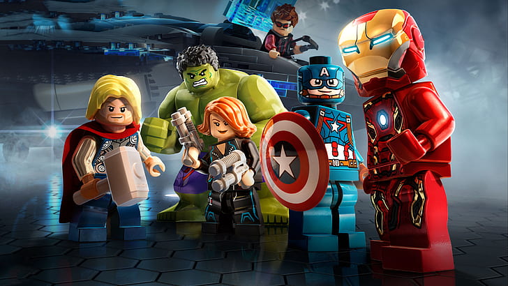 LEGO Avengers Video Game, lego, iron man, thor, marvel comics Free HD Wallpaper