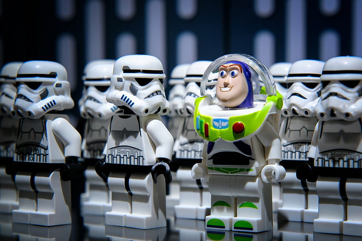 LEGO Star Wars Blaster, toy story, star wars, buzz lightyear, lego star wars Free HD Wallpaper