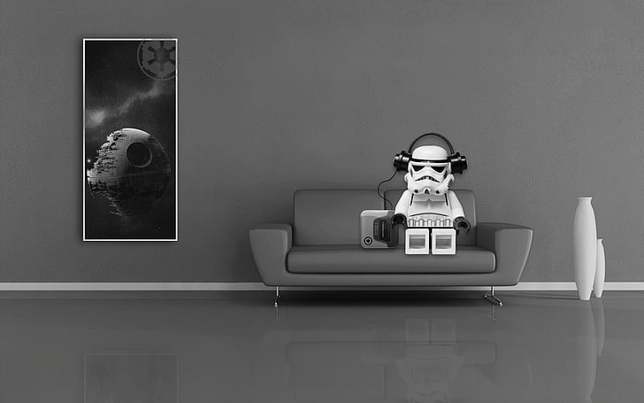 LEGO Stormtrooper Helmet, star wars, toys, music, star Free HD Wallpaper