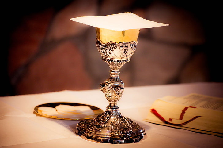 Lord Supper Communion, chalice, table, christian symbols, heat  temperature Free HD Wallpaper
