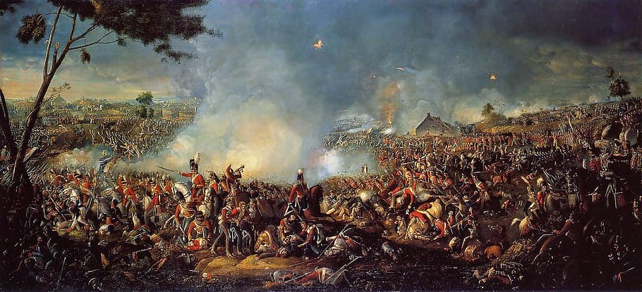Napoleon Waterloo Painting, festival, crowd, environment, wars Free HD Wallpaper