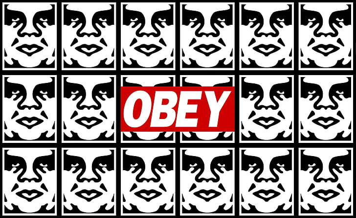 Obey Drawings, repetition, capital letter, wall  building feature, patriotism Free HD Wallpaper