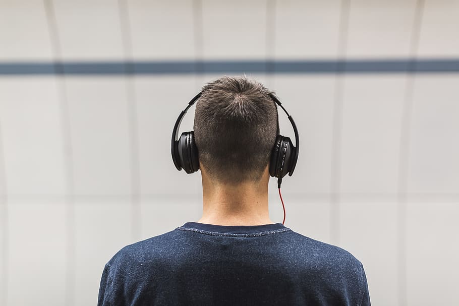 one person, arts culture and entertainment, headphones, wearing