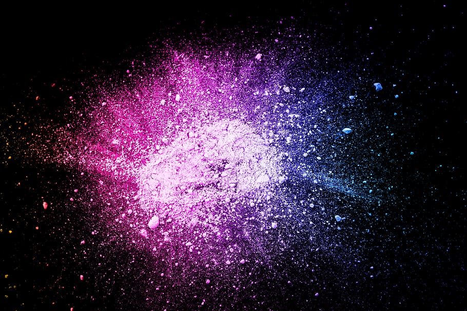 Pink Smoke Explosion, space, exploding, pink color, burst