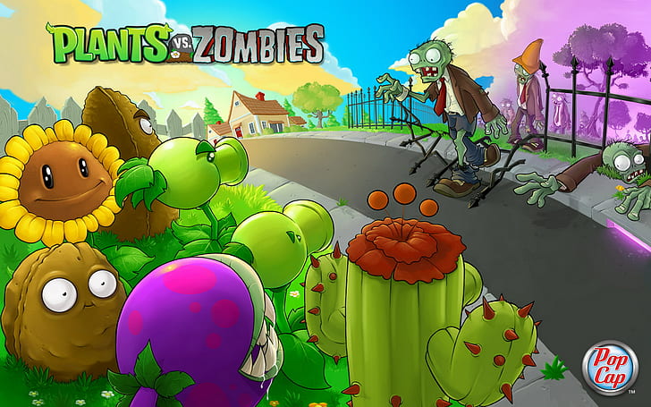 Plants vs.Zombies 3DS, zombies, plants