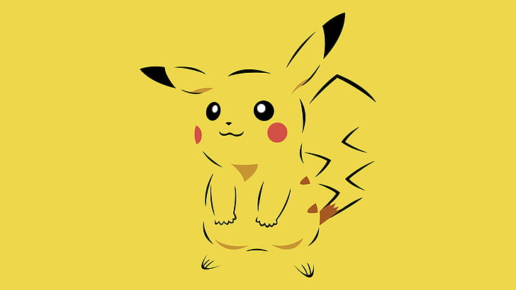 Pokemon Pink Pokemon, food, yellow, cheerful, smiling