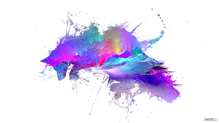 Rainbow Paint Splash, choice, abstract, nature, motion