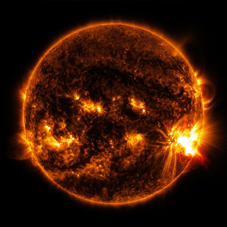 Sun Solar Storm, geometric shape, nasa, star  space, sdo Free HD Wallpaper