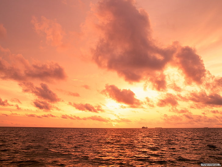 Sunset Sky Colors, Art, nature, oceans, art Free HD Wallpaper