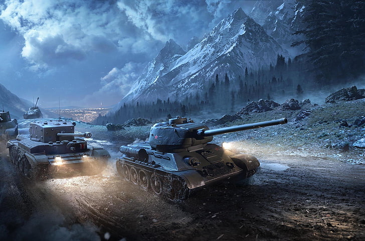 Tiger 2 World of Tanks, world of tanks, wot blitz, world of tanks blitz, land vehicle Free HD Wallpaper