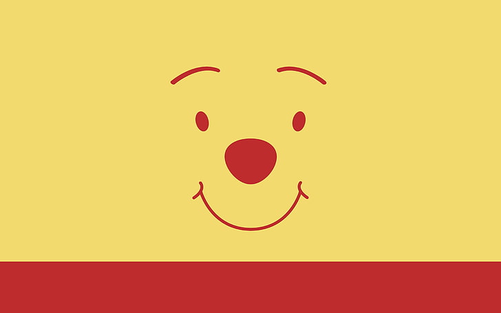 Winnie the Pooh Sketches, paper, geometric shape, studio shot, anthropomorphic smiley face Free HD Wallpaper