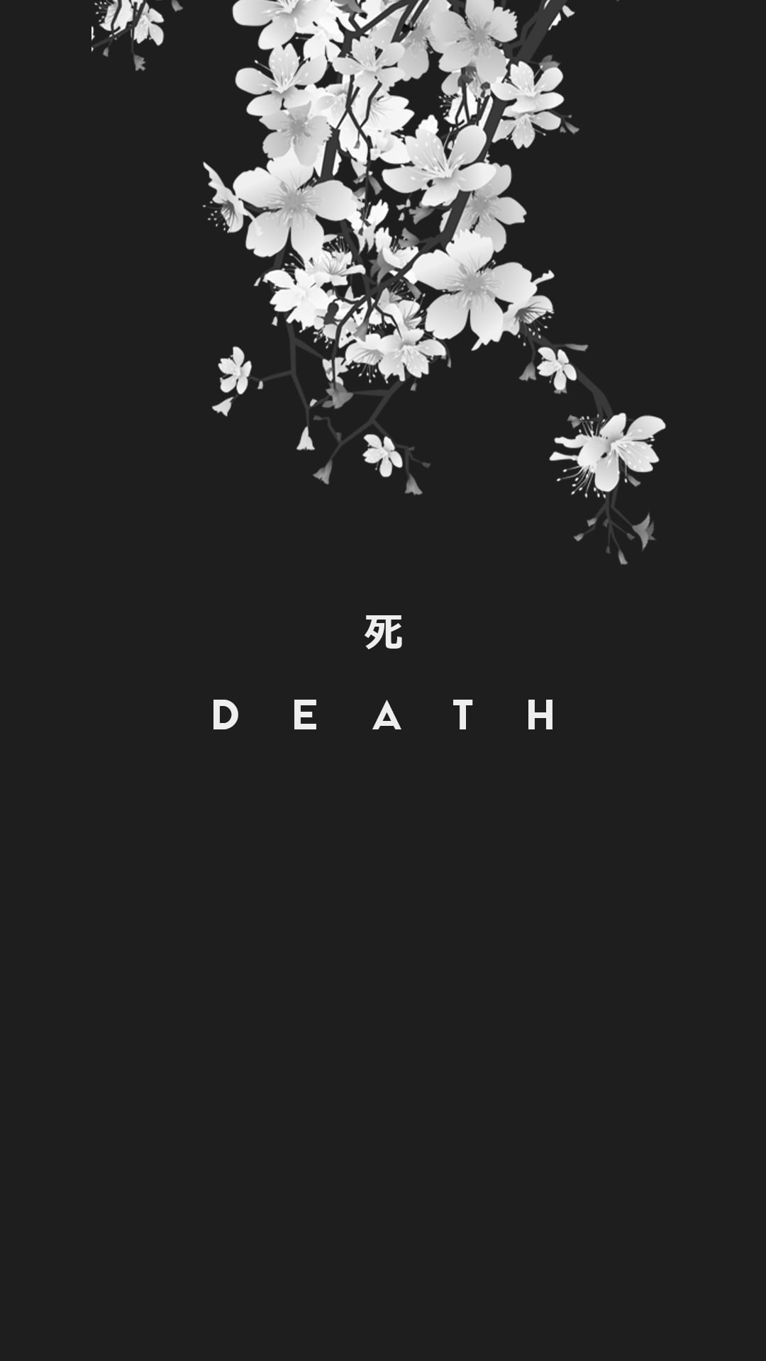 Aesthetic Anime Girl Profile, design element, black color, single flower, closeup