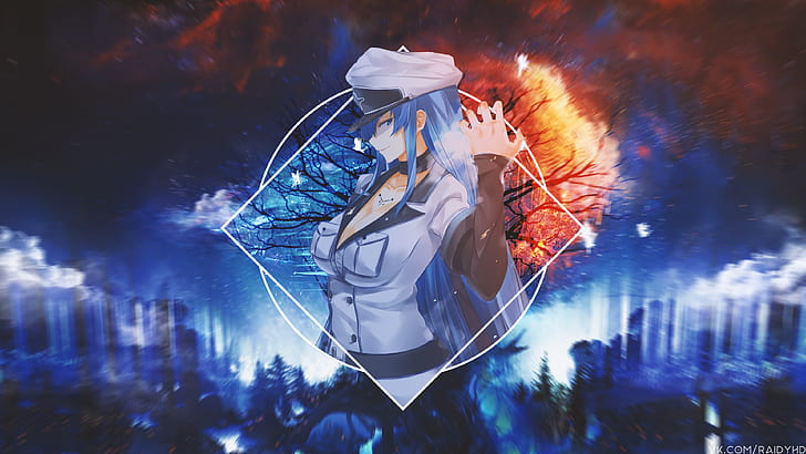 Akame Ga Kill HD, esdeath, pictureinpicture, anime, esdeath akame ga kill