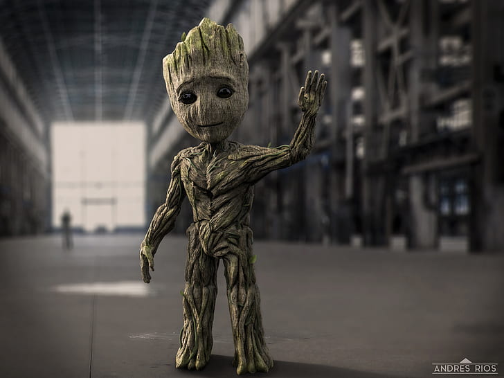 Baby Groot iPhone, comics, baby groot, marvel comics, groot Free HD Wallpaper