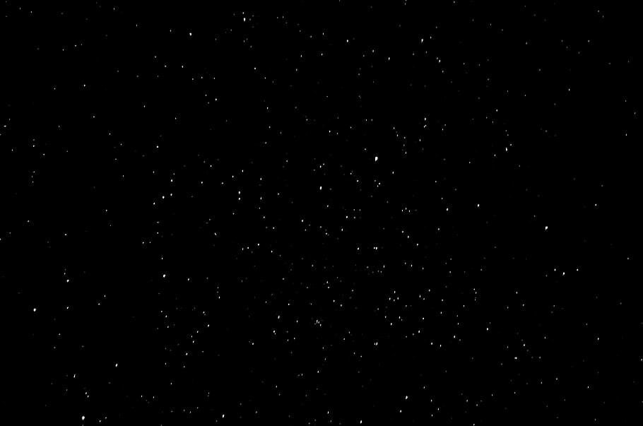 Black and White Dotted, scenics  nature, night, stars, moon Free HD Wallpaper