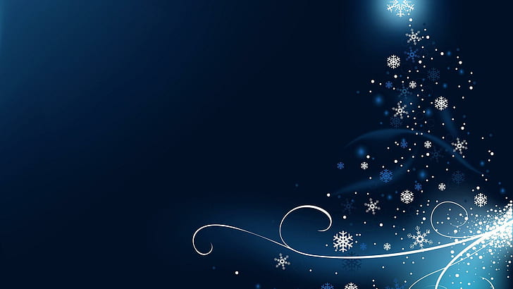 Blue Christmas, year, christmas, tree, new