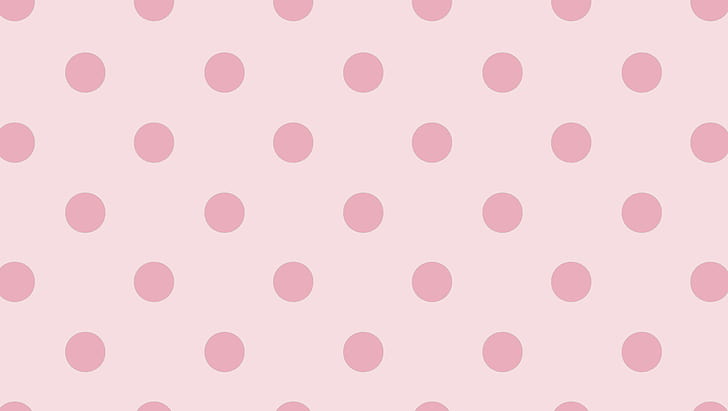 Brown Polka Dots, art, dot, pink, polka dot Free HD Wallpaper