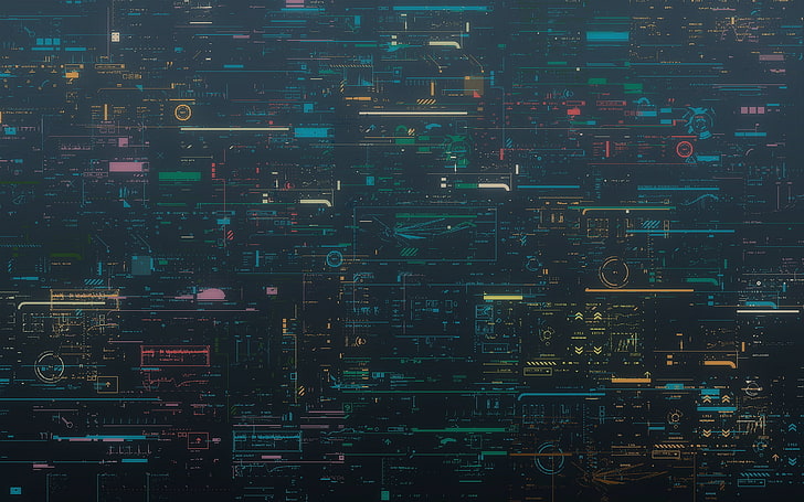 Circuit Board Schematics, built structure, digitally generated image, internet, no people Free HD Wallpaper