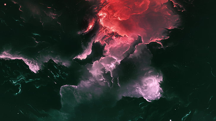 Cloud Artwork, lightning, dark, power in nature, lava Free HD Wallpaper