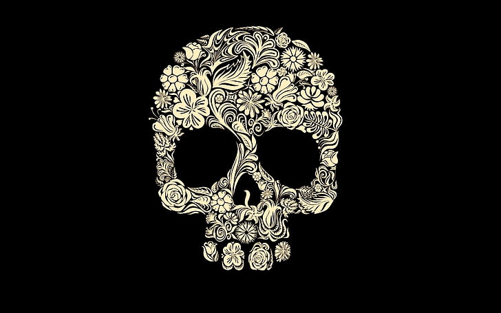 Day of the Dead Skulls Clip Art, arts culture and entertainment, indoors, no people, vector Free HD Wallpaper