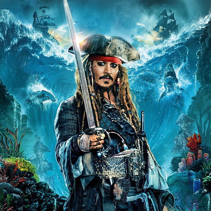 Dead Men Tell No Tales, communication, holding, captain, pirates of the caribbean dead men tell no tales Free HD Wallpaper