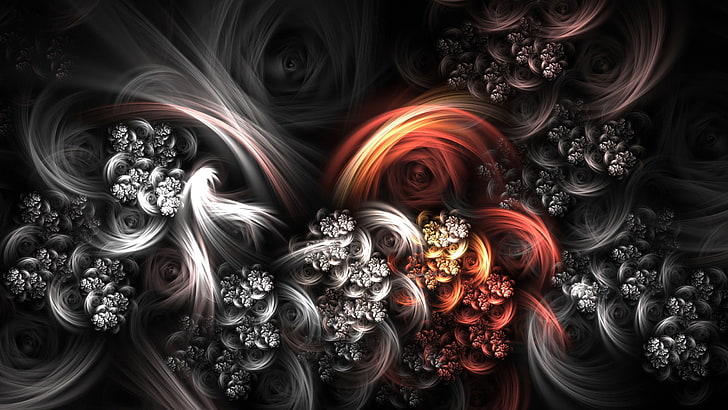 Fractals, design, flowers, sculpture, art and craft Free HD Wallpaper