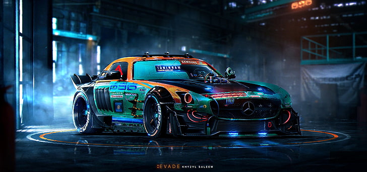 Futuristic Car Sketches, khyzyl saleem, racecar, motor vehicle, auto racing Free HD Wallpaper