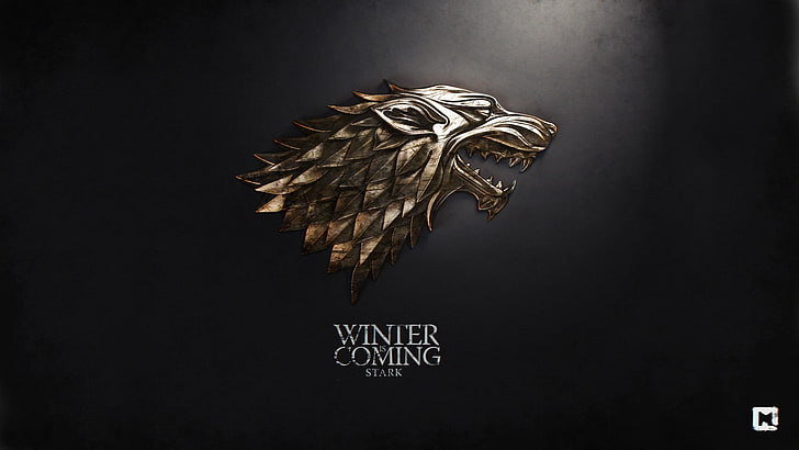 Game of Thrones House Stark Sigil, animal, nature, game of thrones, communication