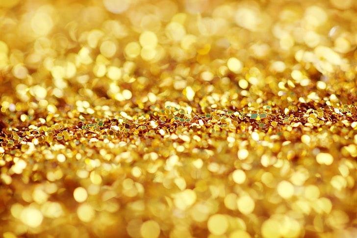 Gold Sequin, studio shot, gold, abundance, indoors Free HD Wallpaper