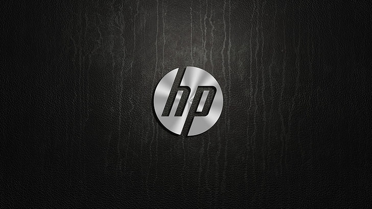 HP Logo Blue, single object, wood  material, electricity, textured Free HD Wallpaper