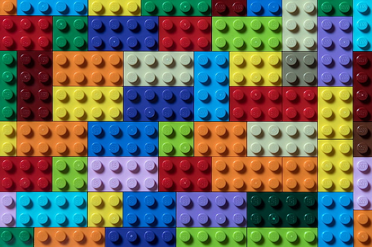 LEGO, studio shot, side by side, still life, yellow Free HD Wallpaper